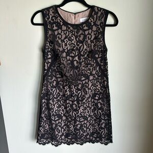 Black Lace Tank Dress